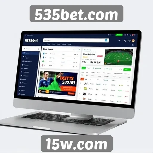 Avaliação da interface do site de apostas 535bet